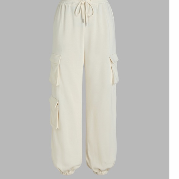 Cider Pants - Solid mid waist cargo joggers